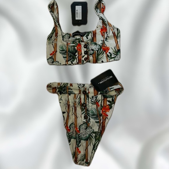 Pretty Little Thing Floral High Rise Bikini - Picture 1 of 2